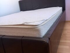 Pat cu somiera metalica si saltea 160 x 200 cm